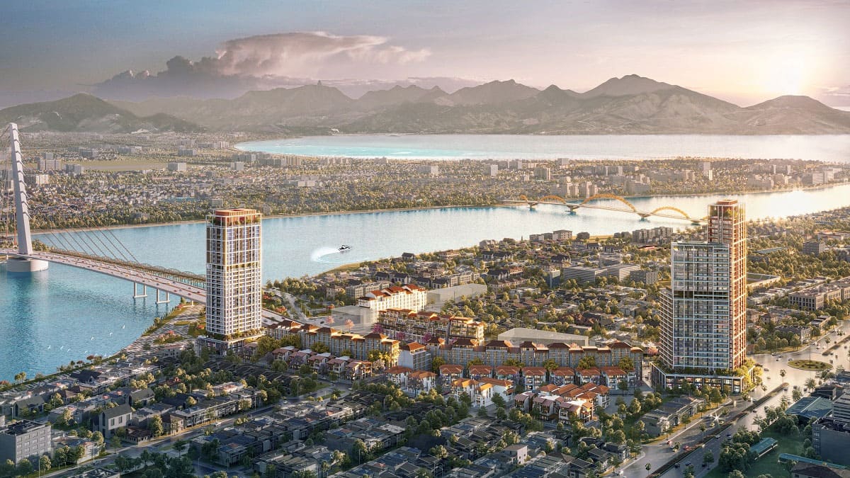 Phối cảnh tổng thể Sun Cosmo Residence Da Nang.